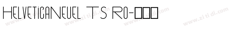 HelveticaNeuel TS Ro字体转换